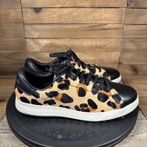 Cole Haan Grand OS Womens Size 7B Calf Hair Animal Print Cheetah Leopard Shoes